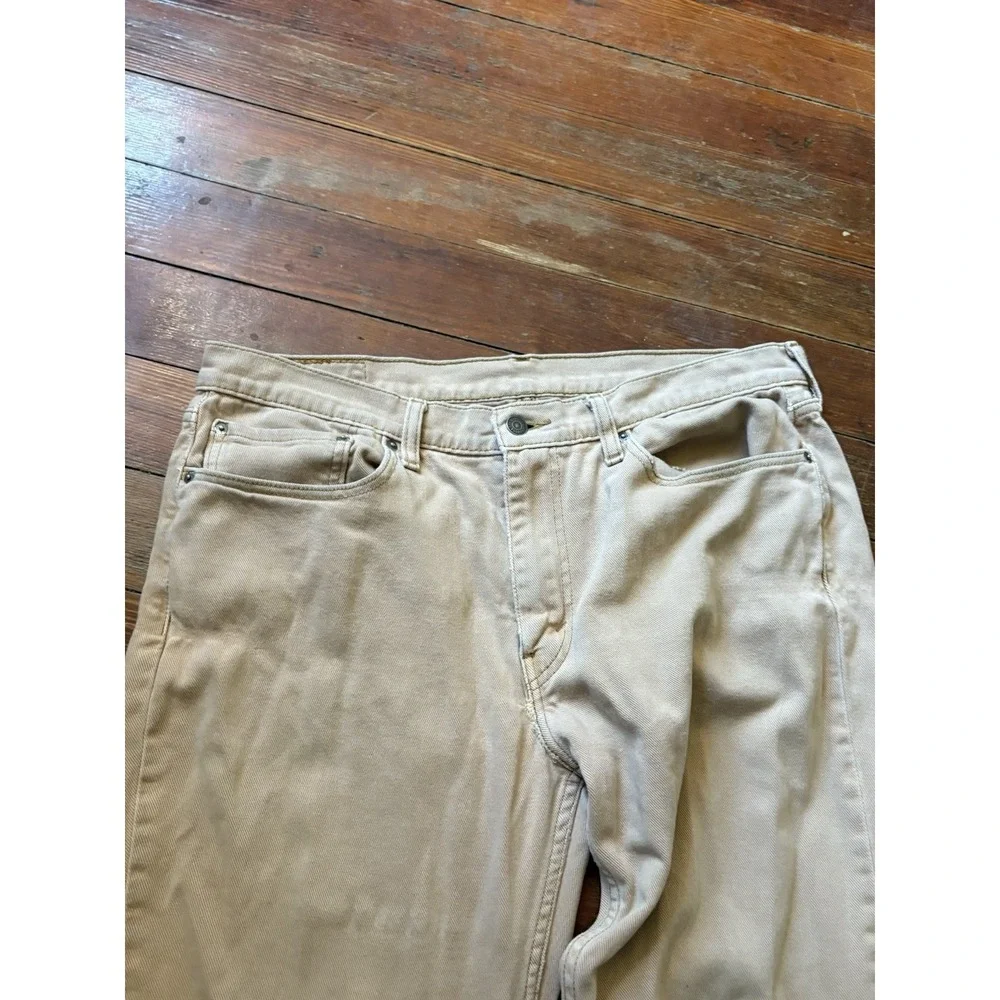 Levi's‎ Men's 514 Straight Fit Jeans Khaki 36 X 30 Beige Tan